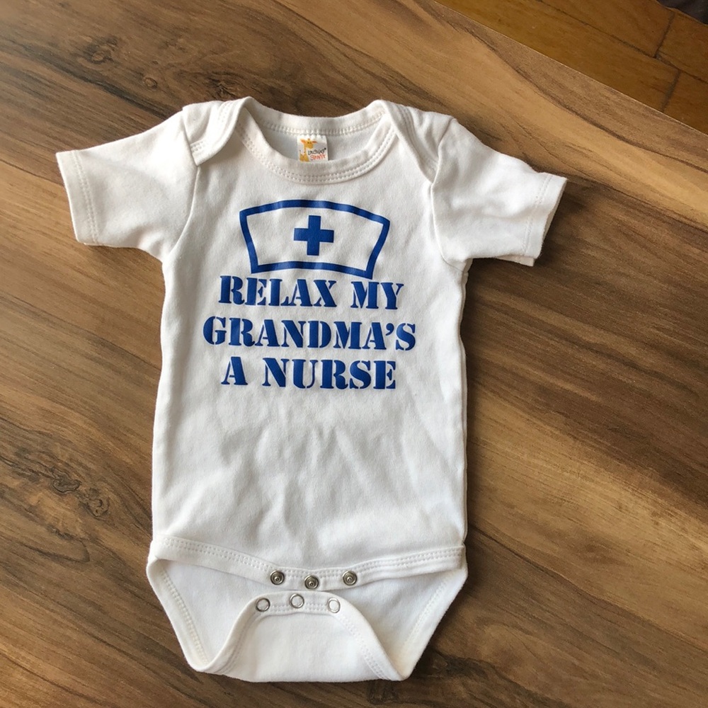 Relax My Grandma’s A Nurse onesie
